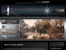 Tablet Screenshot of luxuryspaawards.com